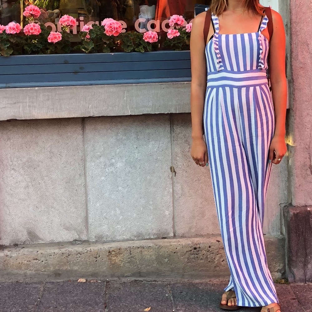 Striped Jumpsuit